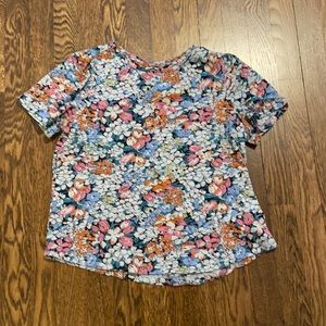Anthropologie Puff Sleeved Tee